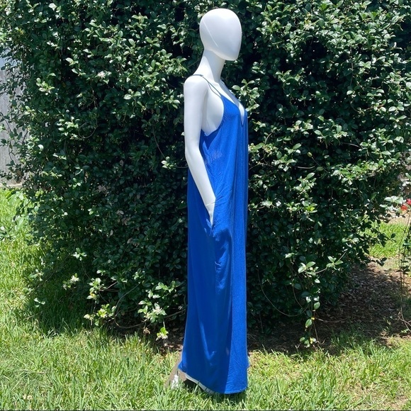 💋NWT LOVESTITCH Boho Flowing Gauze Maxi Slip Dress - Picture 10 of 11